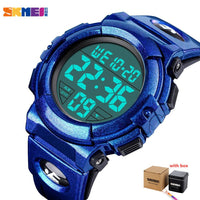 SKMEI Chrono Men Watch Top Luxury Brand Sport Watch Electronic Digital Male Wrist Clock Man 50M Waterproof Men's Watches 1258