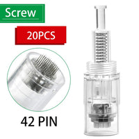 RAIULEKO - Original 100/50/20pcs Screw Bayonet Cartridge Replacement for Dr.imp Pen Micro Needle 9 Pin/12 Pin/36 Pin/3d/5d Nano