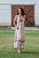 LIVING FREE BEAUTY - Original Boho Chic Floral Maxi Dress