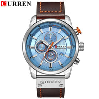 Top Brand Luxury CURREN Fashion Leather Strap Quartz Men Watches Casual Date Business Male Wristwatches Clock Montre Homme