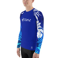 Men's Tropical Sleeve Royal Performance Rash Guard UPF 40