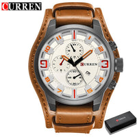 Curren 8225 Army Military Quartz Mens Watches Top Brand Luxury Leather Men Watch Casual Sport Male Clock Watch Relogio Masculino