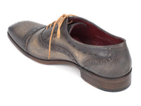 Paul Parkman Men's Captoe Oxfords Gray (ID#024-GRAY)