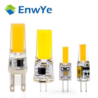 EnwYe LED G4 G9 Lamp Bulb AC/DC Dimming 12V 220V 3W 6W COB SMD LED Lighting Lights Replace Halogen Spotlight Chandelier