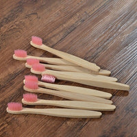 10PC Kids Soft Bristles Bamboo Toothbrush Eco Friendly Childrens Toothbrushes Biodegradable Plastic-Free Oral Care Tooth Brush