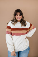 LIVING FREE BEAUTY - Original Cuddle Up Striped Sweater