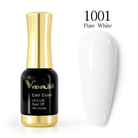 Venalisa 12ml Supper Diamond Top Coat Supply Nail Art Enamel Gel Nail Polish Shining Glitter Sequin Starry Platinum Paint Gel