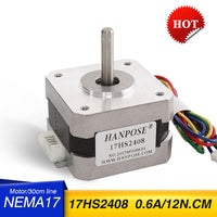 1PCS Free Shipping Certification 17HS2408 4-Lead Nema17 Stepper Motor 42 Motor 42BYGH 0.6A 12N.CM CNC Laser and 3D Printer Motor