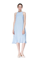 LAGEROSE - Original Round Neck Long Flounced Dress