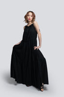 AKOSEE - Original Mae Parachute Maxi Dress in Black