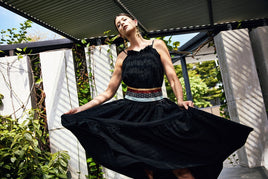 AKOSEE - Original Mae Parachute Maxi Dress in Black