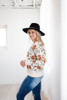 LIVING FREE BEAUTY - Original Floral Desires Open Cardigan