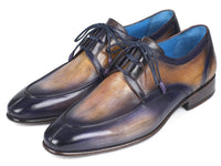 Paul Parkman Ghillie Lacing Camel & Purple Dress Shoes (ID#GU566PRP)