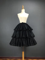 LOLITA STORE - Original Sweet Short Convertible Rockability Petticoat Lace Trimmed a Line/Ball Gown Pettiskirt