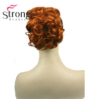 StrongBeauty Short Curly Clip in Claw Ponytail Hair Extension Synthetic Hairpiece 80g With a Jaw/Claw Clip