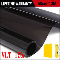 Uncut 300cm Car Window Tint Film Roll 5% 15% 25% VLT UV+Insulation Auto Home Window Glass Summer Solar UV Protector Car Sticker