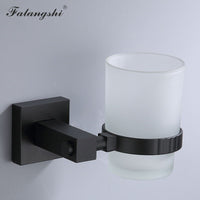 Aluminum Bathroom Accessories Black Towel Rack Towel Ring Hair Dryer Holder Wall Mounted Toilet Paper Holder Soap Basket WB8813