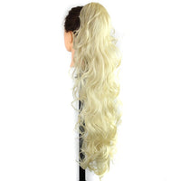 Synthetic Claw Clip Ponytail Luxury for Braiding 75cm 30" High Temperature Fiber Hairpieces Long Curly Hair Extensions for Women