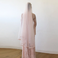 BLUSHFASHION - Original Champagne Wedding Veil  #4015