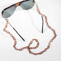 Leopard Acrylic Sunglasses Chain Chic Womens Eyeglass Chains Reading Glasses Chain Eyewears Cord Holder Neck Strap Lanyard 70cm