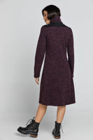 CONQUISTA FASHION - Original Aubergine Turtle Neck Dress