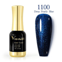 Venalisa 12ml Supper Diamond Top Coat Supply Nail Art Enamel Gel Nail Polish Shining Glitter Sequin Starry Platinum Paint Gel