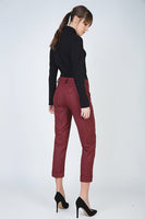 CONQUISTA FASHION - Original Cropped Tapered Pants With Turn Ups