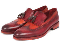 Paul Parkman Kiltie Tassel Loafer Tobacco & Bordeaux (ID#KT64CB)