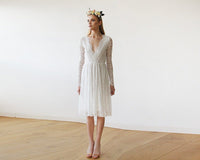 BLUSHFASHION - Original Ivory Lace  Short Bridal Gown #1161