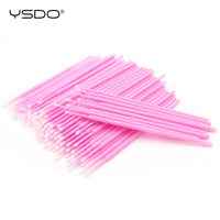 YSDO LASHES STORE - 1000 PCS Disposable Cotton Swab Eyelash Extension Tools Mascara Applicator Brush Lashes Extension Makeup Applicator Remove Tool