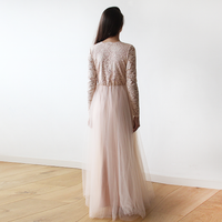 BLUSHFASHION - Original Blush Tulle and Lace Dress #1125