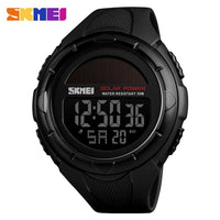 SKMEI Military Sport Watches Men Solar Power Outdoor Shock Digital Watch Chrono 50M Water Resistant Wristwatches Reloj Deportivo