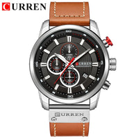 Top Brand Luxury CURREN Fashion Leather Strap Quartz Men Watches Casual Date Business Male Wristwatches Clock Montre Homme