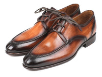 Paul Parkman Ghillie Lacing Brown Burnished Dress Shoes (ID#GU567BRW)