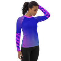 FIND YOUR COAST APPAREL - Original Women's Speckled Palm Sea Skinz Performance Rash Guard UPF 40+