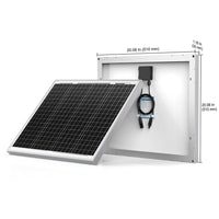 ACOPower 50W Mono Solar Panel for 12V Battery Charging