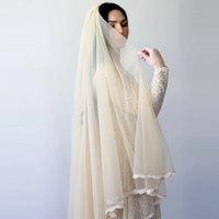 BLUSHFASHION - Original Champagne Wedding Veil  #4015