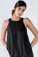 CONQUISTA FASHION - Original Black Sleeveless Sack Dress