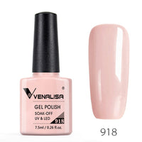 VENALISA - 10 Pcs Nail Enamel Gel Polish 7.5ml Base Coat No Wipe Long Wear Top Coat Full Coverage Color Nail Polish Lacquer Varnish