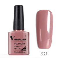 VENALISA - 10 Pcs Nail Enamel Gel Polish 7.5ml Base Coat No Wipe Long Wear Top Coat Full Coverage Color Nail Polish Lacquer Varnish