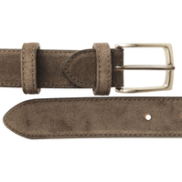 30 Mm Sartorial Suede Belt Bison