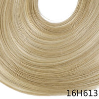 Original Synthetic Clip in Hair Extension Ombre Bayalage Long Straight Flase Hair Pieces for Women 24" 5clips One Piece 3/4 Head