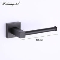 Aluminum Bathroom Accessories Black Towel Rack Towel Ring Hair Dryer Holder Wall Mounted Toilet Paper Holder Soap Basket WB8813