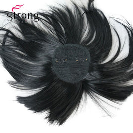 StrongBeauty Synthetic Hair Thin Neat Air Bangs Clip in Fringe Front Hair Temple Bangs Hair Extensions Hair Piece COLOUR CHOICES