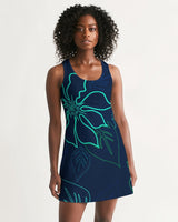 FIND YOUR COAST APPAREL - Original Women's Aloha Fun and Flirty Casual Racerback Dress