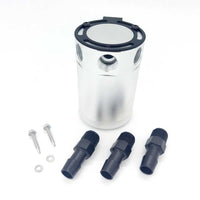 Free Shipping Universal Oil Catch Can Aluminum Baffled Oil Catch Tank 3-Port Air-Oil Separator PCV Crank Case Breather