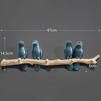 Wall Decorations Home Accessories Living Room Hanger Resin Bird Hanger Key Kitchen Coat Clothes Towel Hooks Hat Handbag Holder