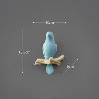 Wall Decorations Home Accessories Living Room Hanger Resin Bird Hanger Key Kitchen Coat Clothes Towel Hooks Hat Handbag Holder