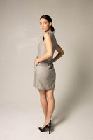 LE REUSSI - Original Italian Wool Dress Pleated With Pockets