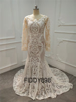 FIDDY898 - Original Sweeheart Mermaid Wedding Dresses Special Sequin Lace Bridal Gowns Sexy Trumpet Wedding Gown  Vestido de Novia